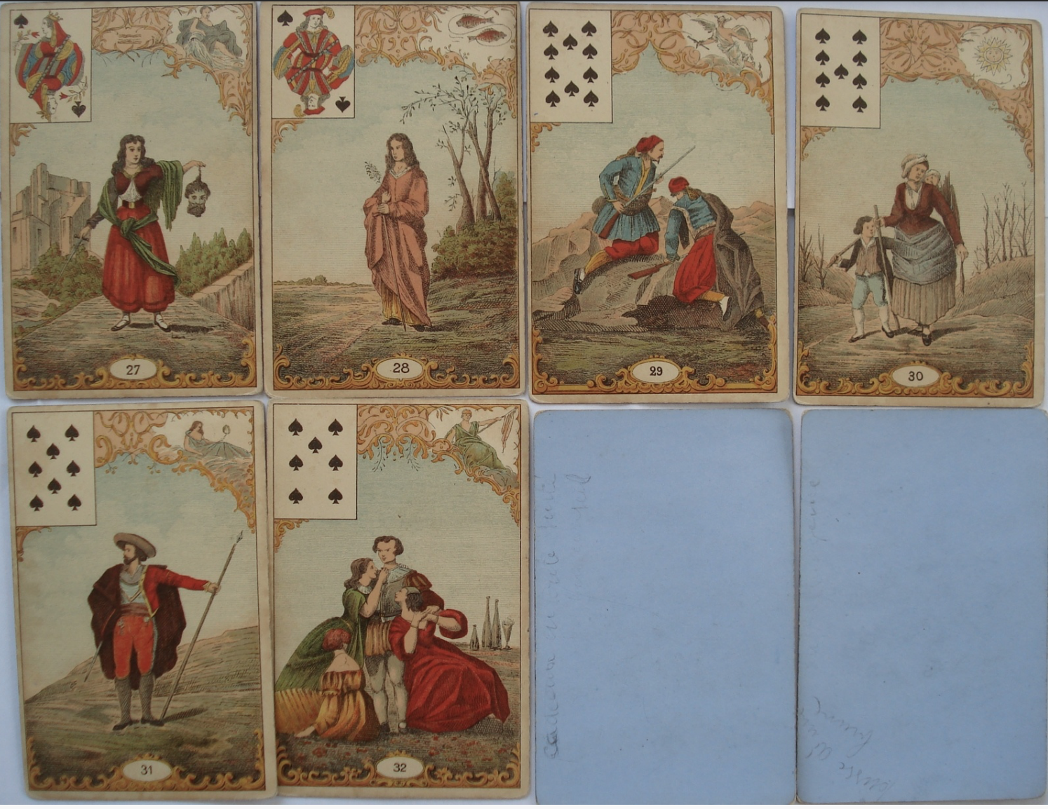 Французская карточная игра. Игральные карты «jeu moyen age. Wilfried k. "jeu de la verite". Stories in Cards Antique.